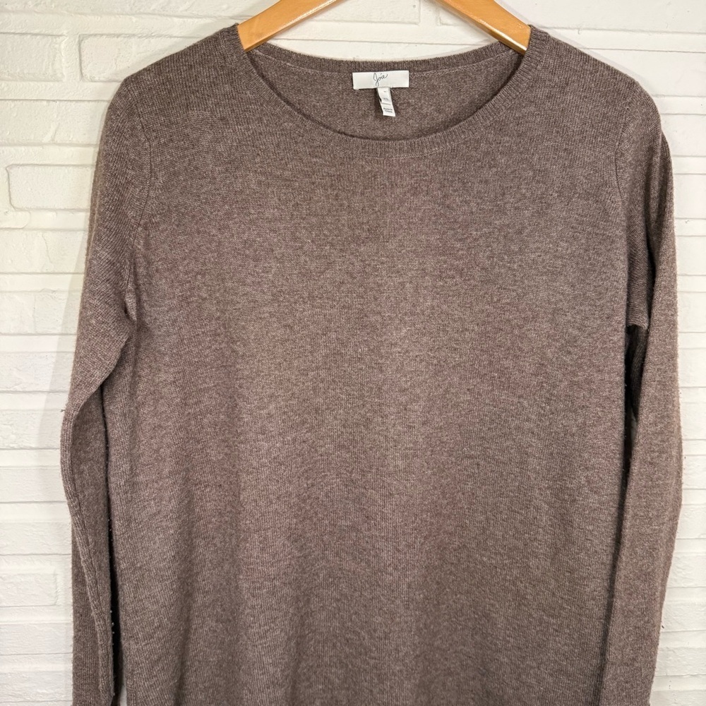Joie Brown Wool Cashmere Blend Oversized Asymmetrical Sweater, Women’s Size XS - Picture 2 of 8